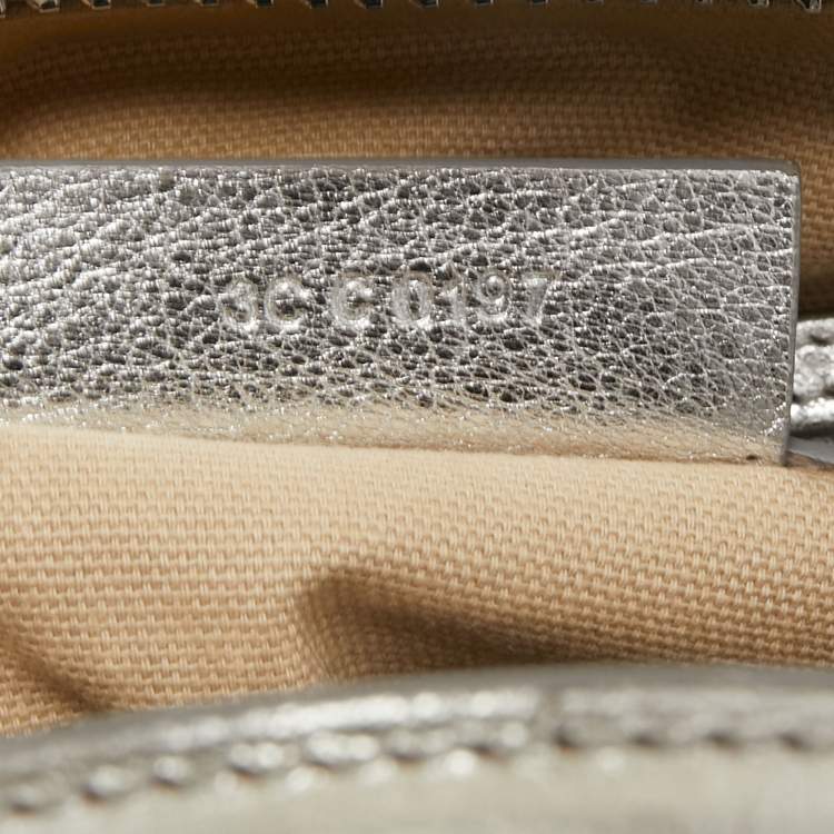 Pre Owned Givenchy Silver Leather Mini Antigona Satchel