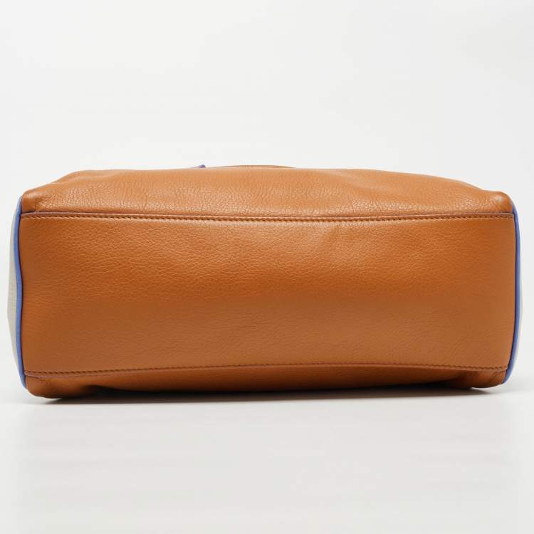 Pre Owned Givenchy Tri Color Leather Pandora Pure Top Handle Bag