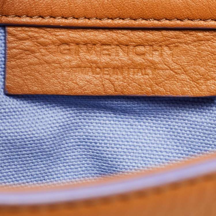 Pre Owned Givenchy Tri Color Leather Pandora Pure Top Handle Bag