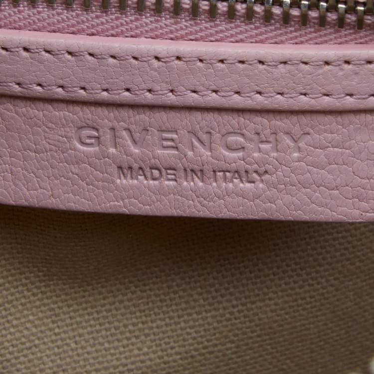 Pre Owned Givenchy Light Pink Leather Mini Antigona Satchel