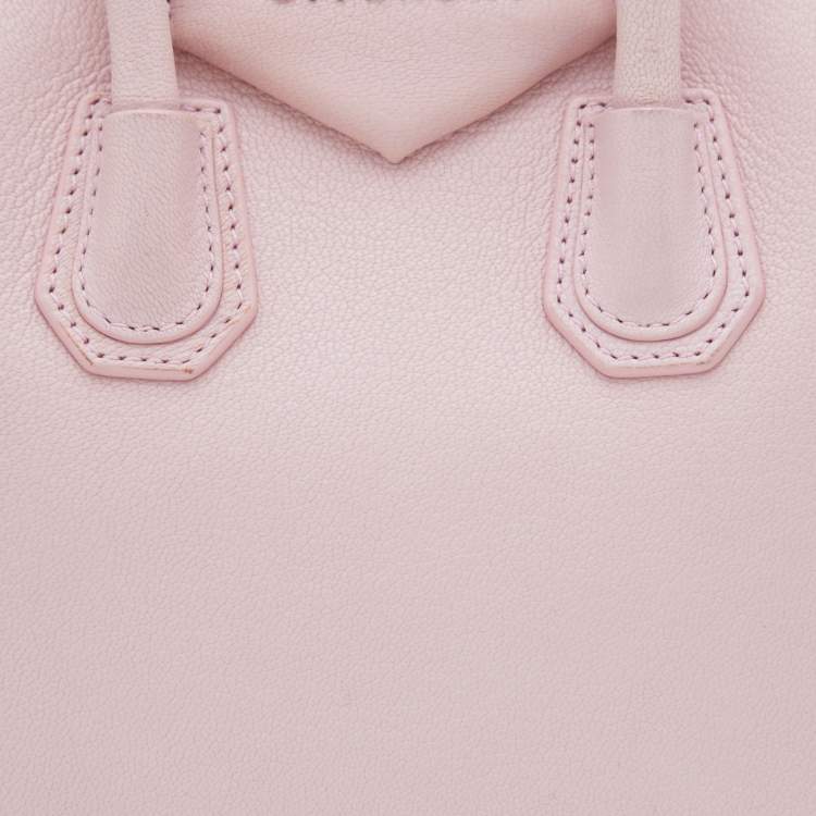 Pre Owned Givenchy Light Pink Leather Mini Antigona Satchel