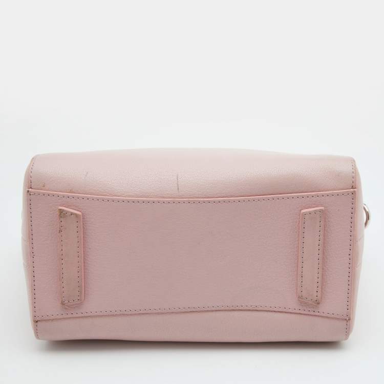 Pre Owned Givenchy Light Pink Leather Mini Antigona Satchel