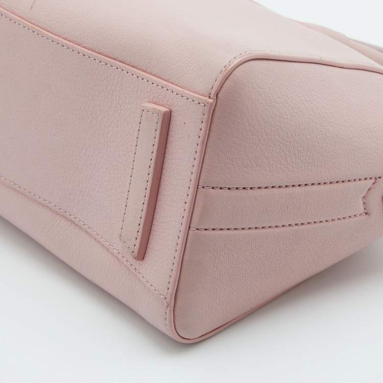 Pre Owned Givenchy Light Pink Leather Mini Antigona Satchel