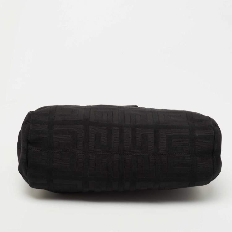 مملوكة مسبقًا Givenchy Black Signature Fabric Logo Shoulder Bag