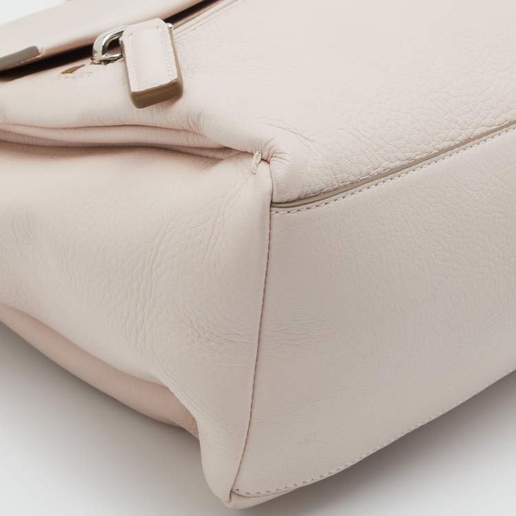Pre Owned Givenchy Pink Leather Pandora Pure Flap Top Handle Bag