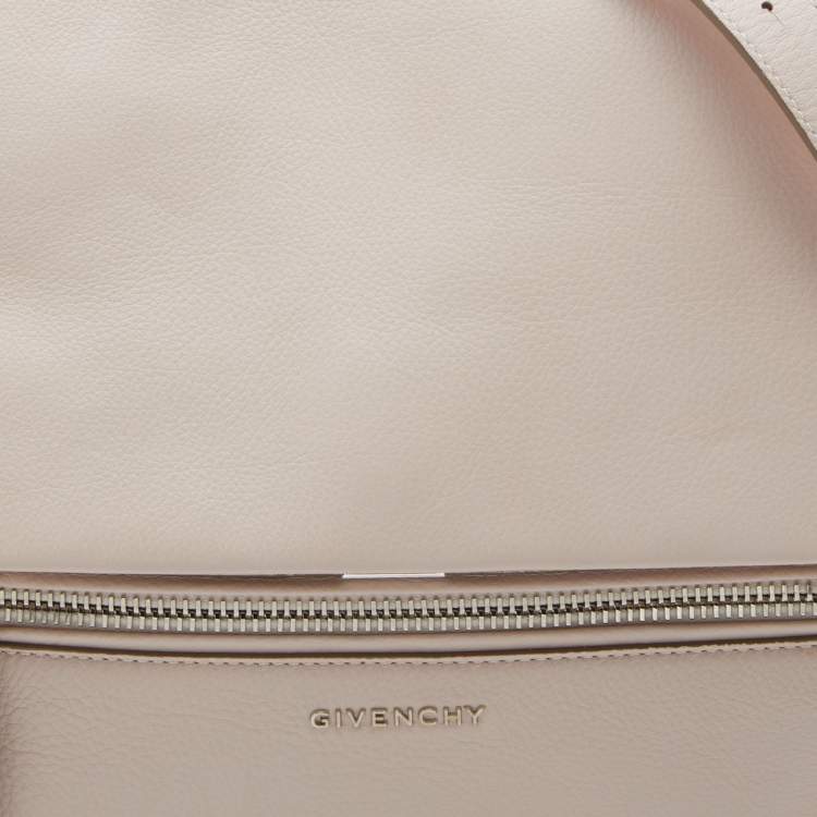 Pre Owned Givenchy Pink Leather Pandora Pure Flap Top Handle Bag
