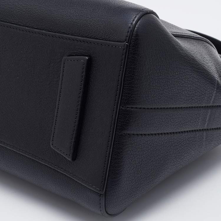 Pre Owned Givenchy Black Leather Small Antigona Satchel