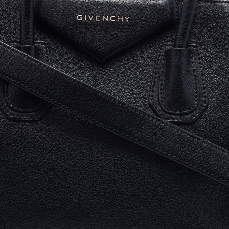 Pre Owned Givenchy Black Leather Small Antigona Satchel