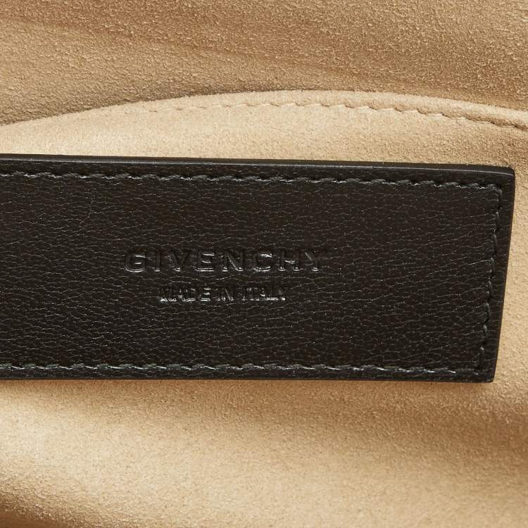 Pre Owned Givenchy Black Quilted Leather Large Gem Shoulder Bag