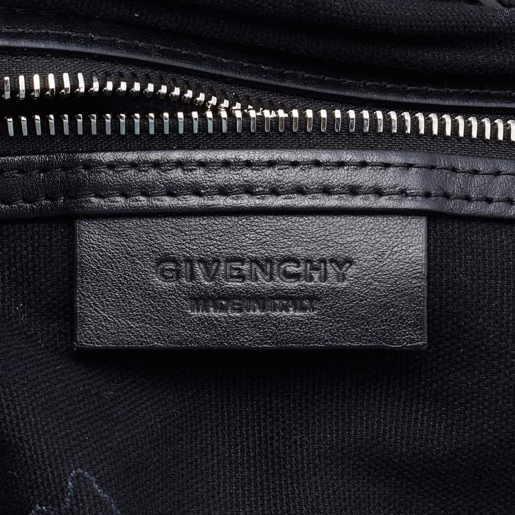 Pre Owned Givenchy Black Satin and Leather Small Nightingale Bag