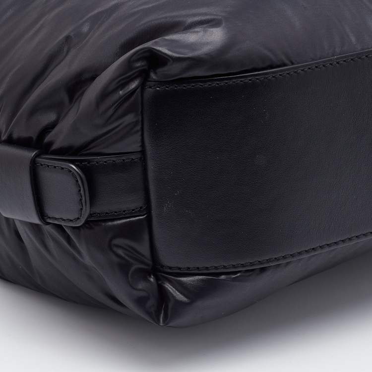 Pre Owned Givenchy Black Satin and Leather Small Nightingale Bag