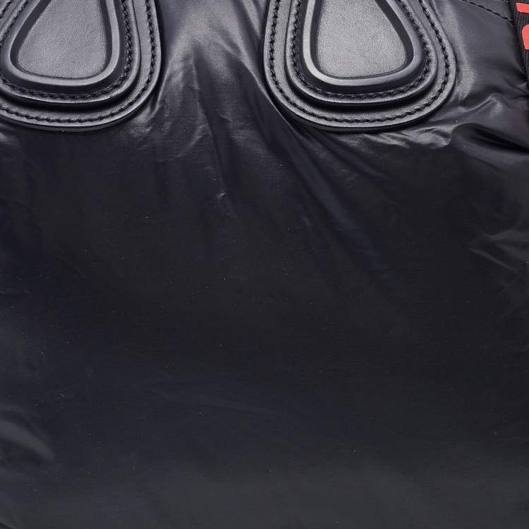 Pre Owned Givenchy Black Satin and Leather Small Nightingale Bag
