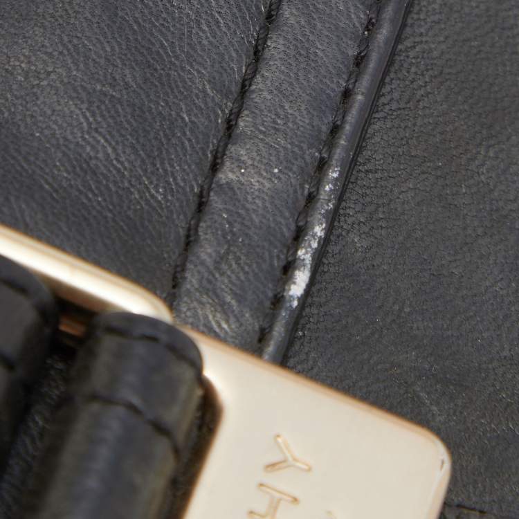 Pre Owned Givenchy Deep Green Leather Flap Continental Wallet