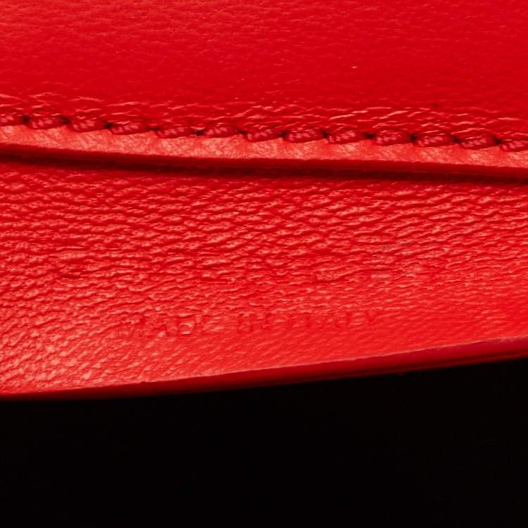 Pre Owned Givenchy Red Python Embossed Antigona Envelope Clutch