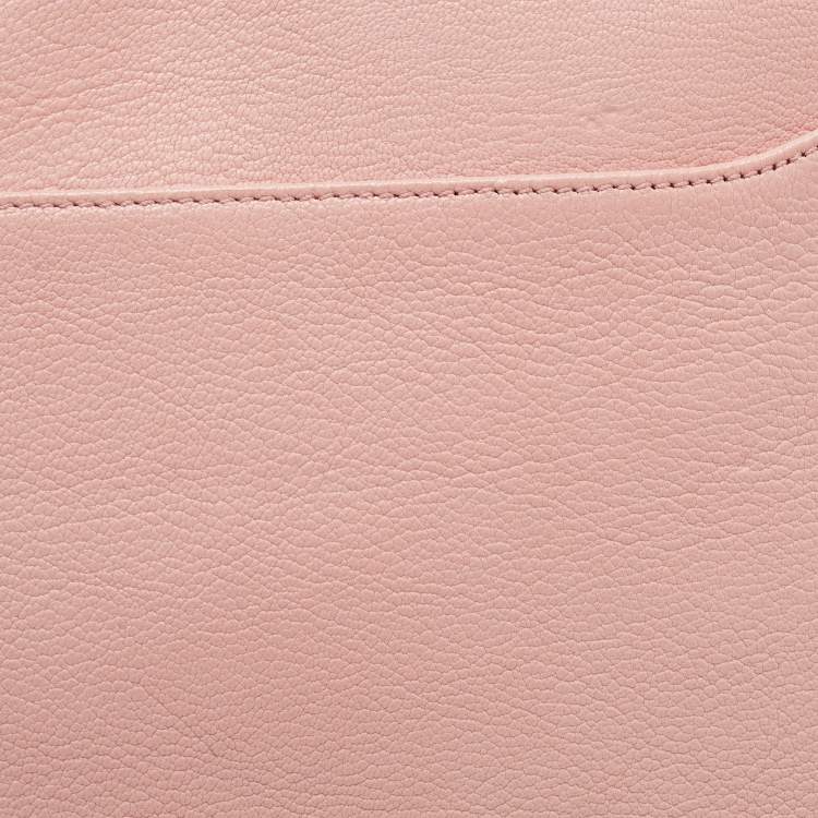 Pre Owned Givenchy Light Pink Leather Antigona Envelope Clutch