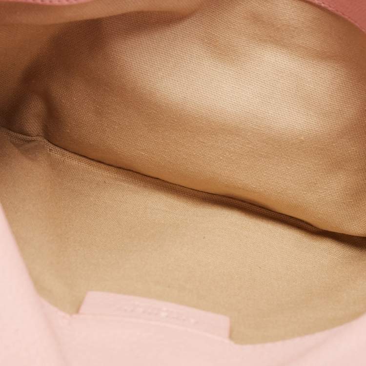 Pre Owned Givenchy Light Pink Leather Antigona Envelope Clutch