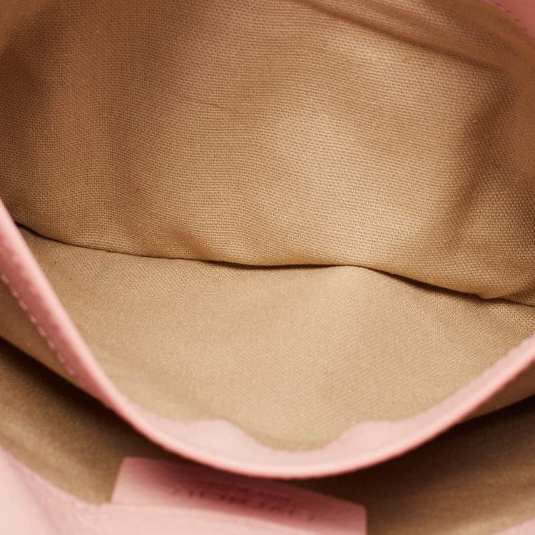 Pre Owned Givenchy Light Pink Leather Antigona Envelope Clutch