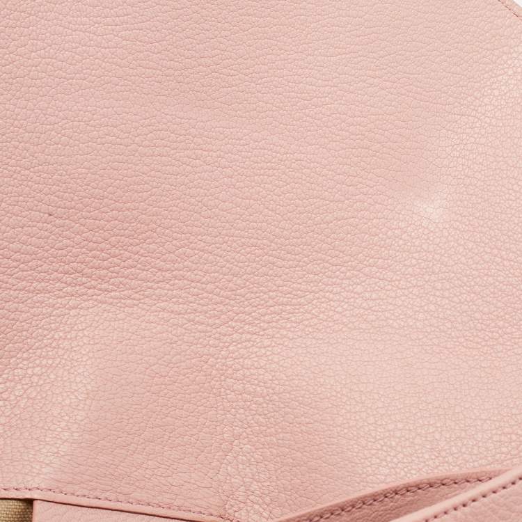 Pre Owned Givenchy Light Pink Leather Antigona Envelope Clutch