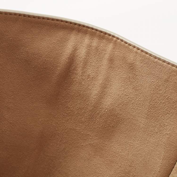 Pre Owned Givenchy Beige Soft Leather Antigona Lock Tote 