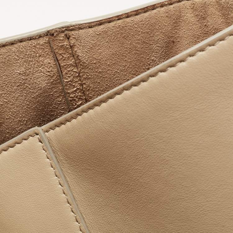 Pre Owned Givenchy Beige Soft Leather Antigona Lock Tote 