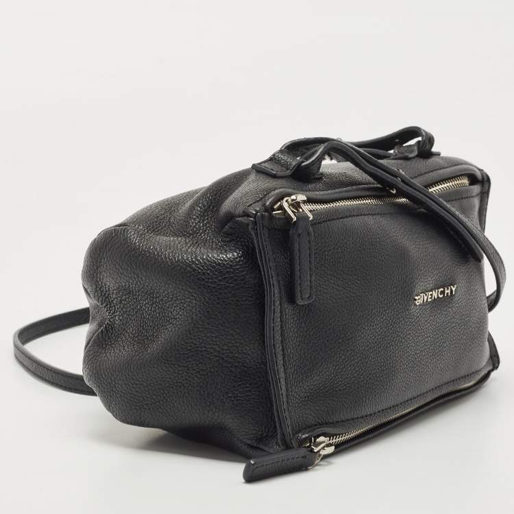 مملوكة مسبقًا Givenchy Black Leather Mini Pandora Sugar Crossbody Bag