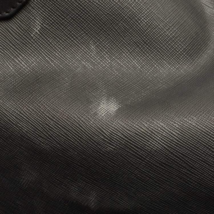 Pre Owned Givenchy Black Coated Canvas and Leather Favelas 74 Tote