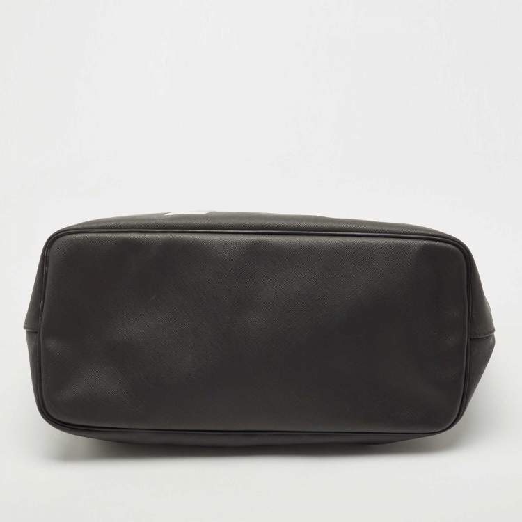 Pre Owned Givenchy Black Coated Canvas and Leather Favelas 74 Tote