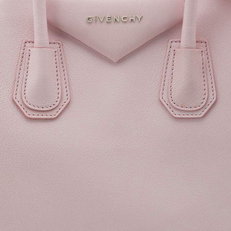 Pre Owned Givenchy Pink Leather Small Antigona Satchel