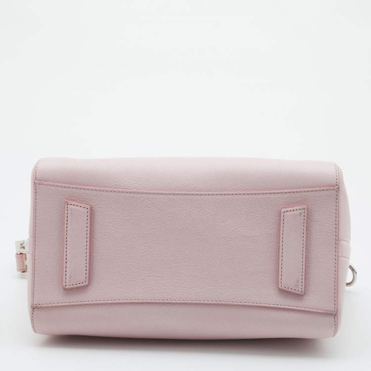 Pre Owned Givenchy Pink Leather Small Antigona Satchel