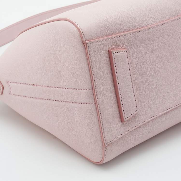Pre Owned Givenchy Pink Leather Small Antigona Satchel