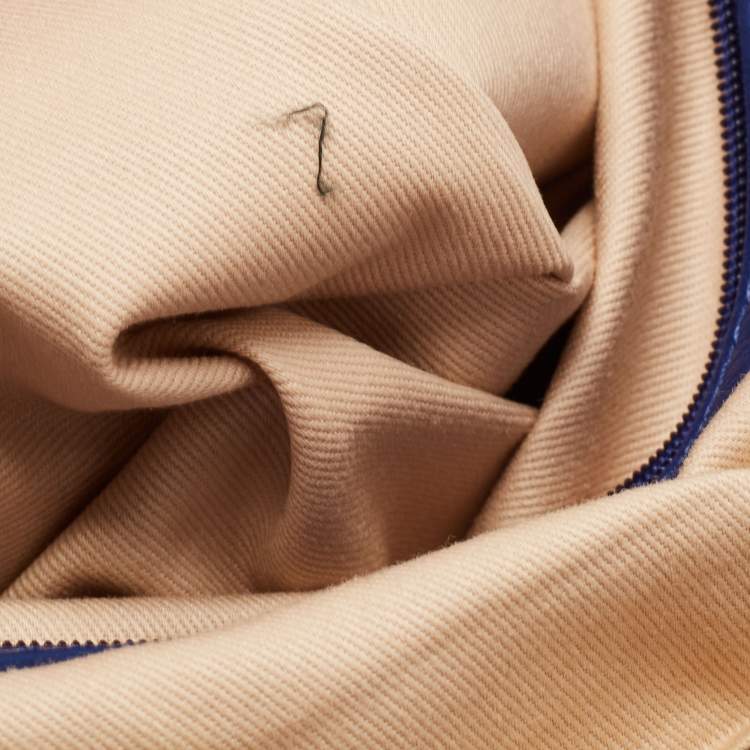Pre Owned Givenchy Blue Leather Zipped Detail Tote