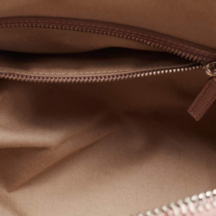 Pre Owned Givenchy Metallic Pink Leather Small Antigona Satchel
