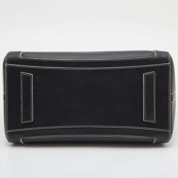 Pre Owned Givenchy Black Leather Medium Antigona Satchel