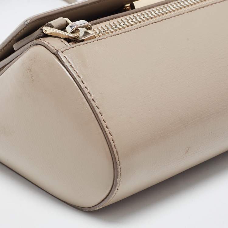 Pre Owned Givenchy Beige Leather Mini Pandora Box Crossbody Bag