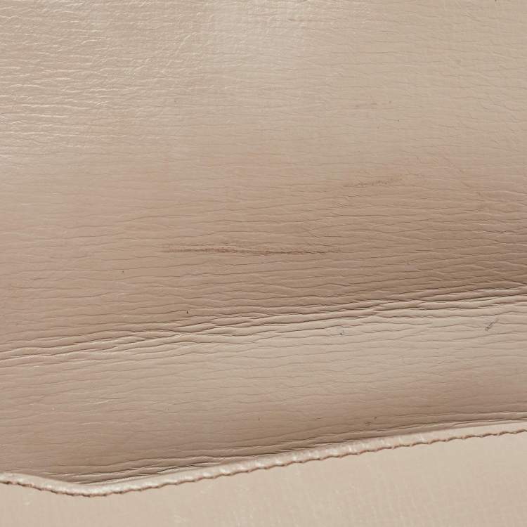 Pre Owned Givenchy Beige Leather Mini Pandora Box Crossbody Bag