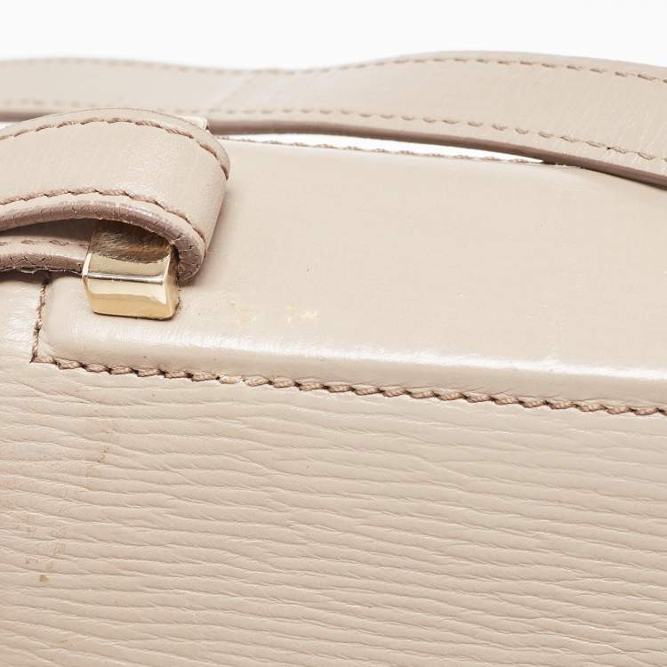 Pre Owned Givenchy Beige Leather Mini Pandora Box Crossbody Bag
