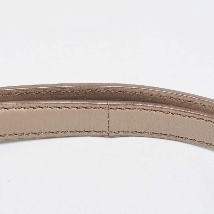 Pre Owned Givenchy Beige Leather Mini Pandora Box Crossbody Bag