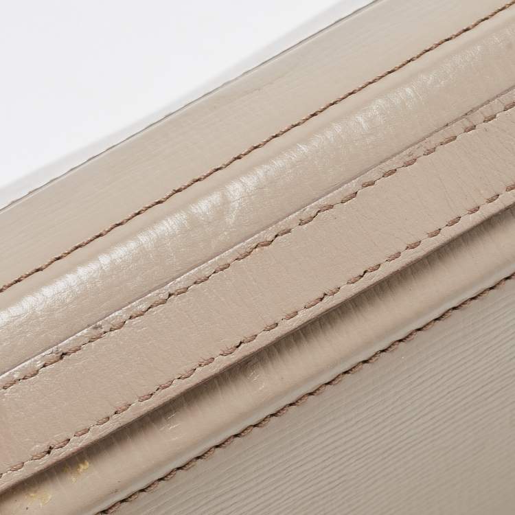 Pre Owned Givenchy Beige Leather Mini Pandora Box Crossbody Bag