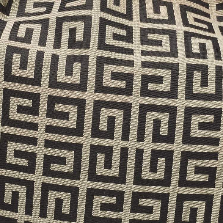 Pre Owned Givenchy Black/Grey Monogram Canvas and Leather Hobo