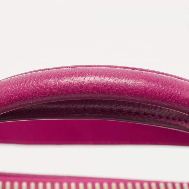 Pre Owned Givenchy Magenta Leather Small Antigona Satchel
