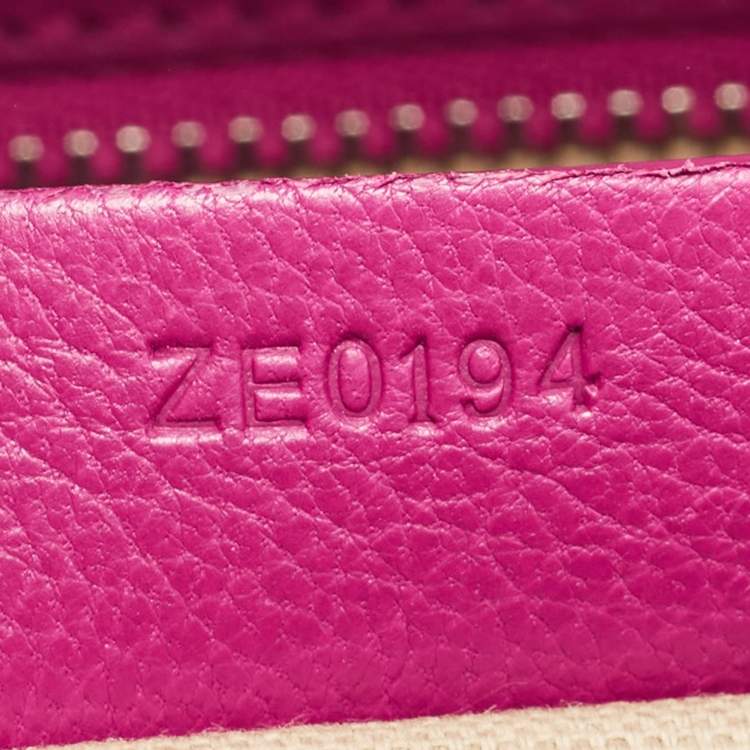 Pre Owned Givenchy Magenta Leather Small Antigona Satchel