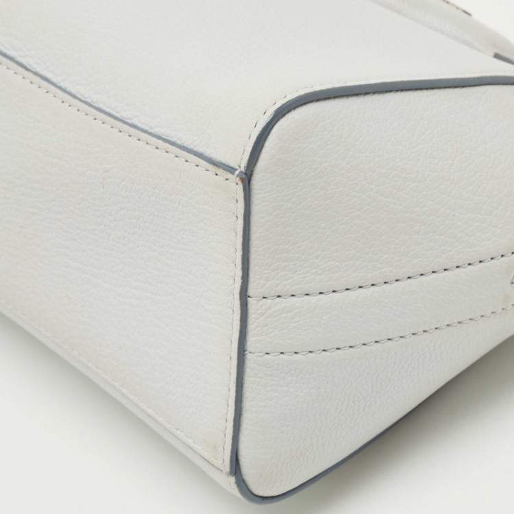 Pre Owned Givenchy Pale Blue Leather Antigona Wristlet Clutch