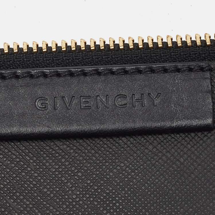 Pre Owned Givenchy Black Coated Canvas and Leather Favelas 74 Shopper Tote
