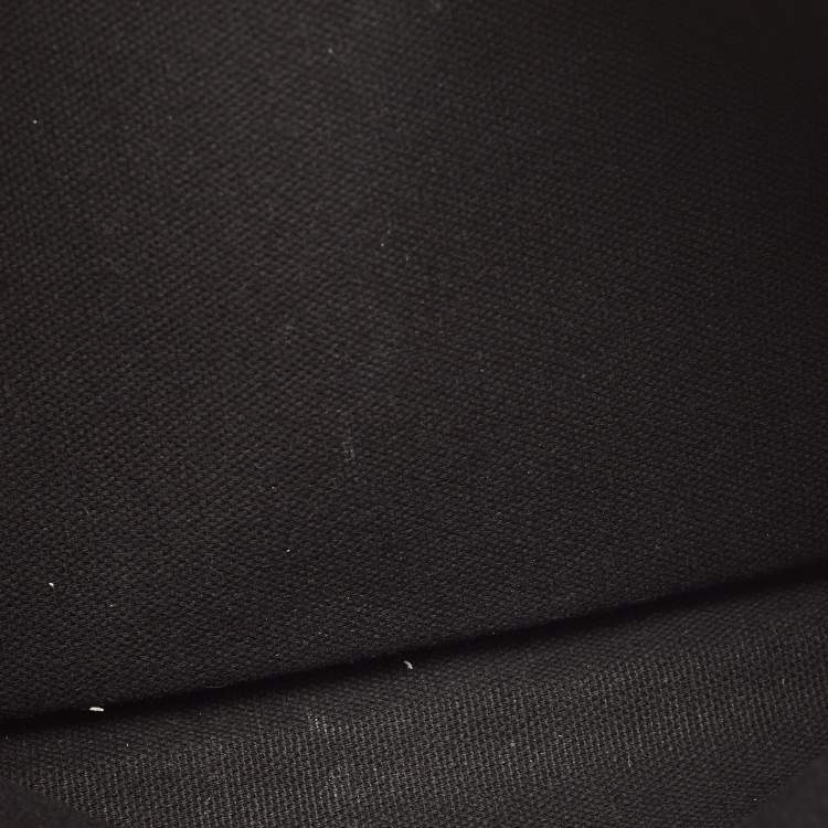 Pre Owned Givenchy Black Leather Graphic Print Zip Pouch
