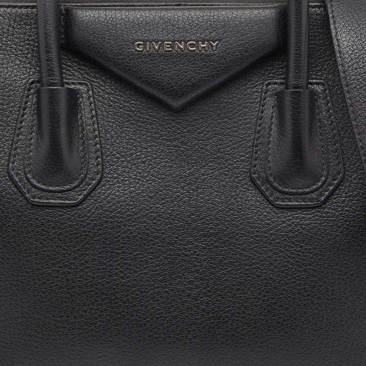 Pre Owned Givenchy Black Leather Small Antigona Satchel