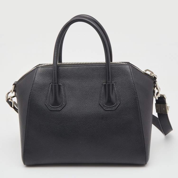Pre Owned Givenchy Black Leather Small Antigona Satchel