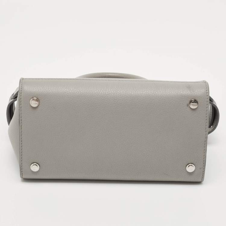 Pre Owned Givenchy Grey Leather Mini Horizon Tote