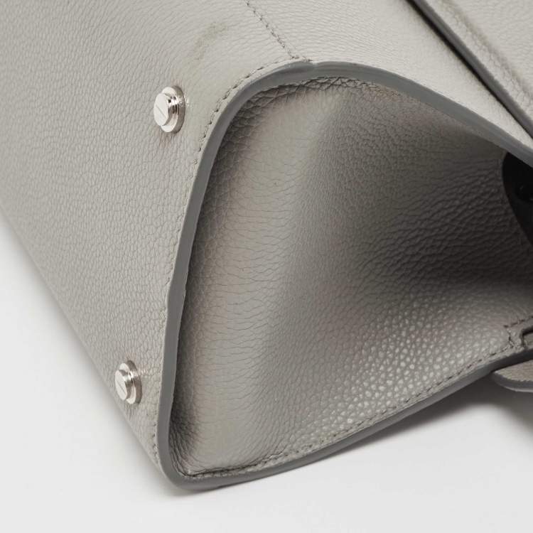 Pre Owned Givenchy Grey Leather Mini Horizon Tote