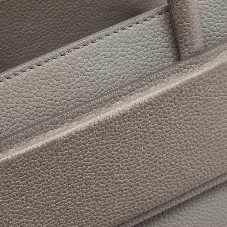 Pre Owned Givenchy Grey Leather Mini Horizon Tote