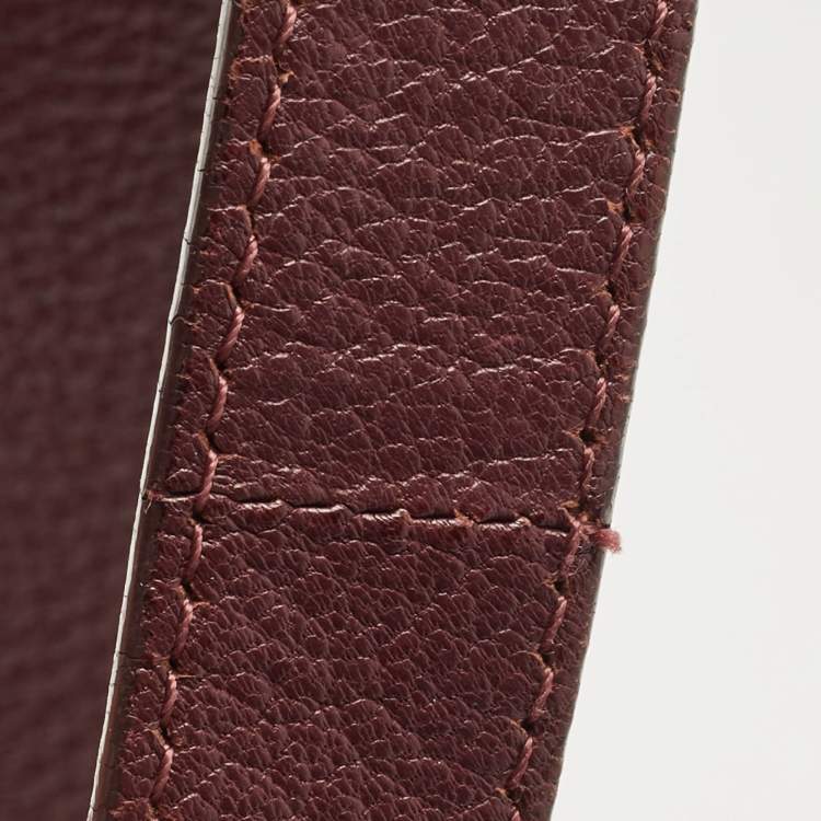 Pre Owned Givenchy Burgundy Leather Mini Antigona Satchel